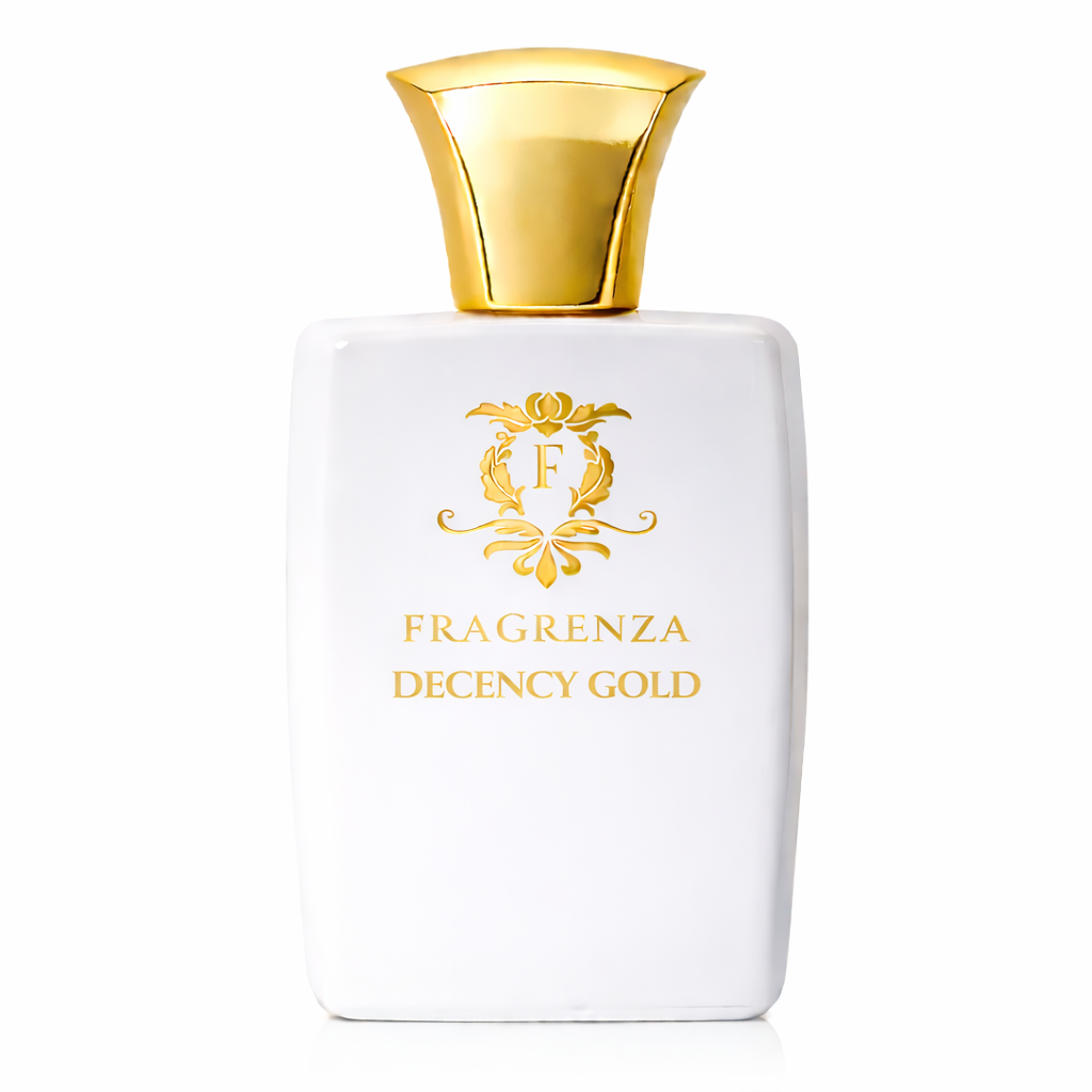 Decency Gold perfume bottle — affordable Jean Paul Gaultier Scandal Gold alternative